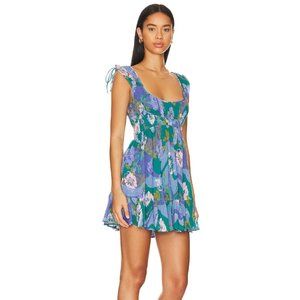 NWOT Free People - Vernon Mini Dress - River Combo